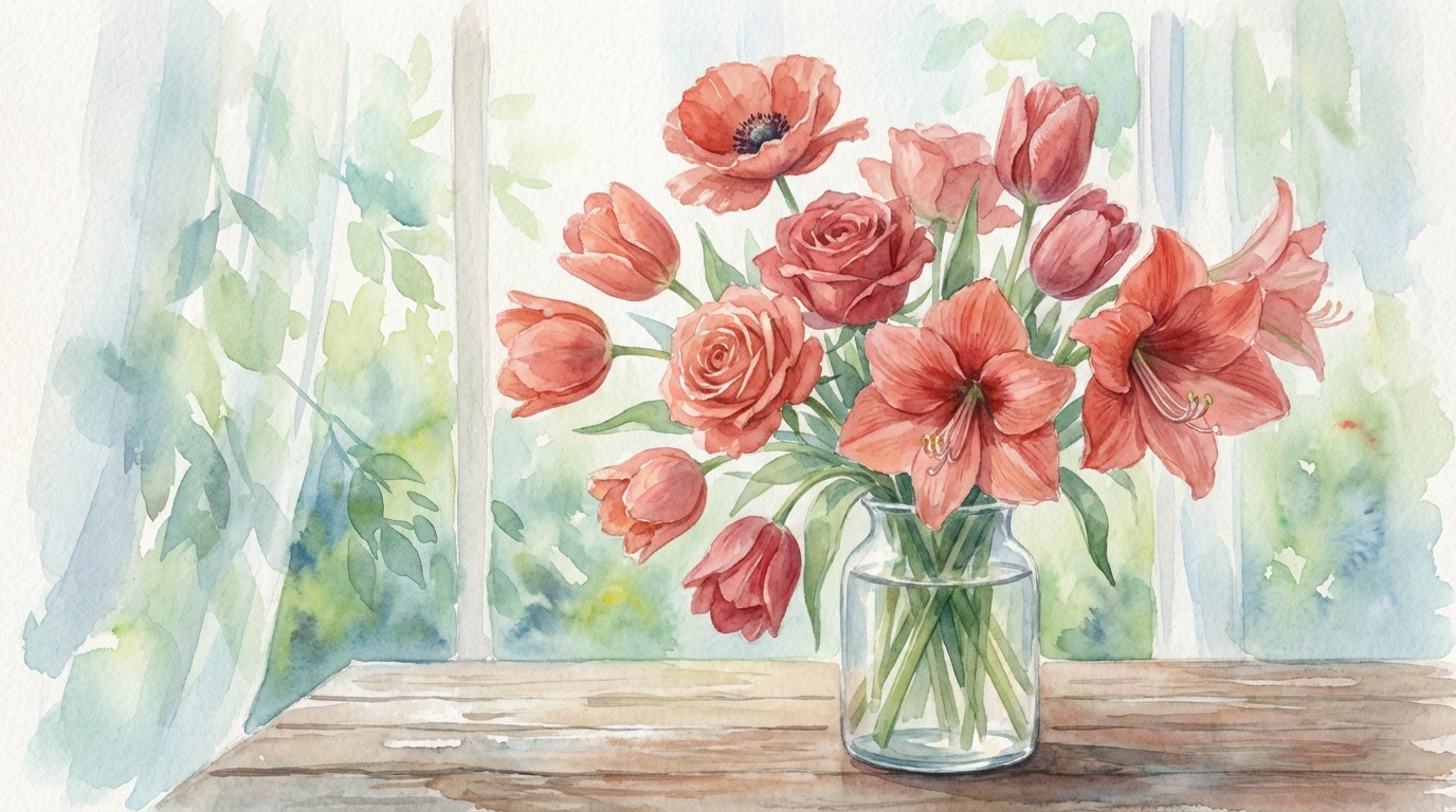 赤い花 花言葉 ポジティブ!愛と希望を贈る赤い花7選