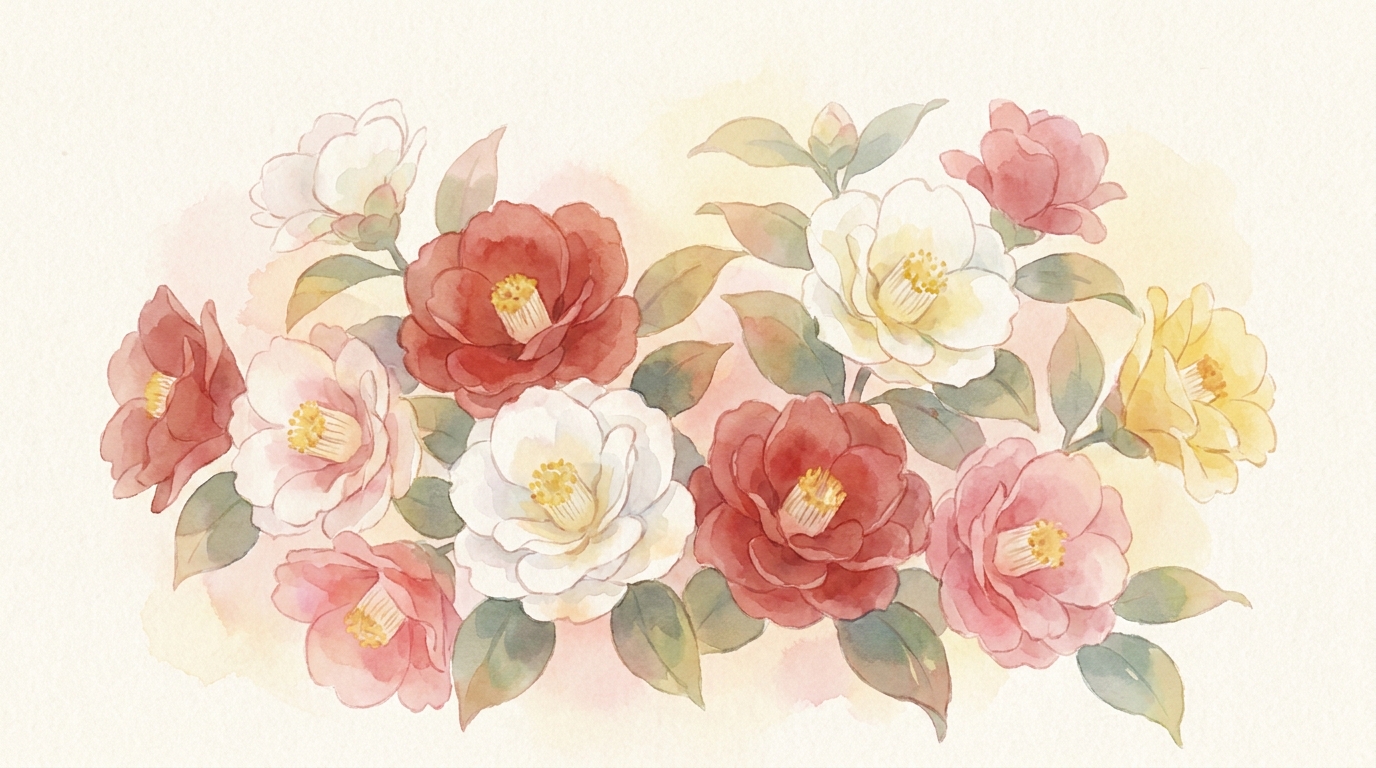 椿の花言葉を英語で伝えると?色別の意味と海外の解釈をご紹介!