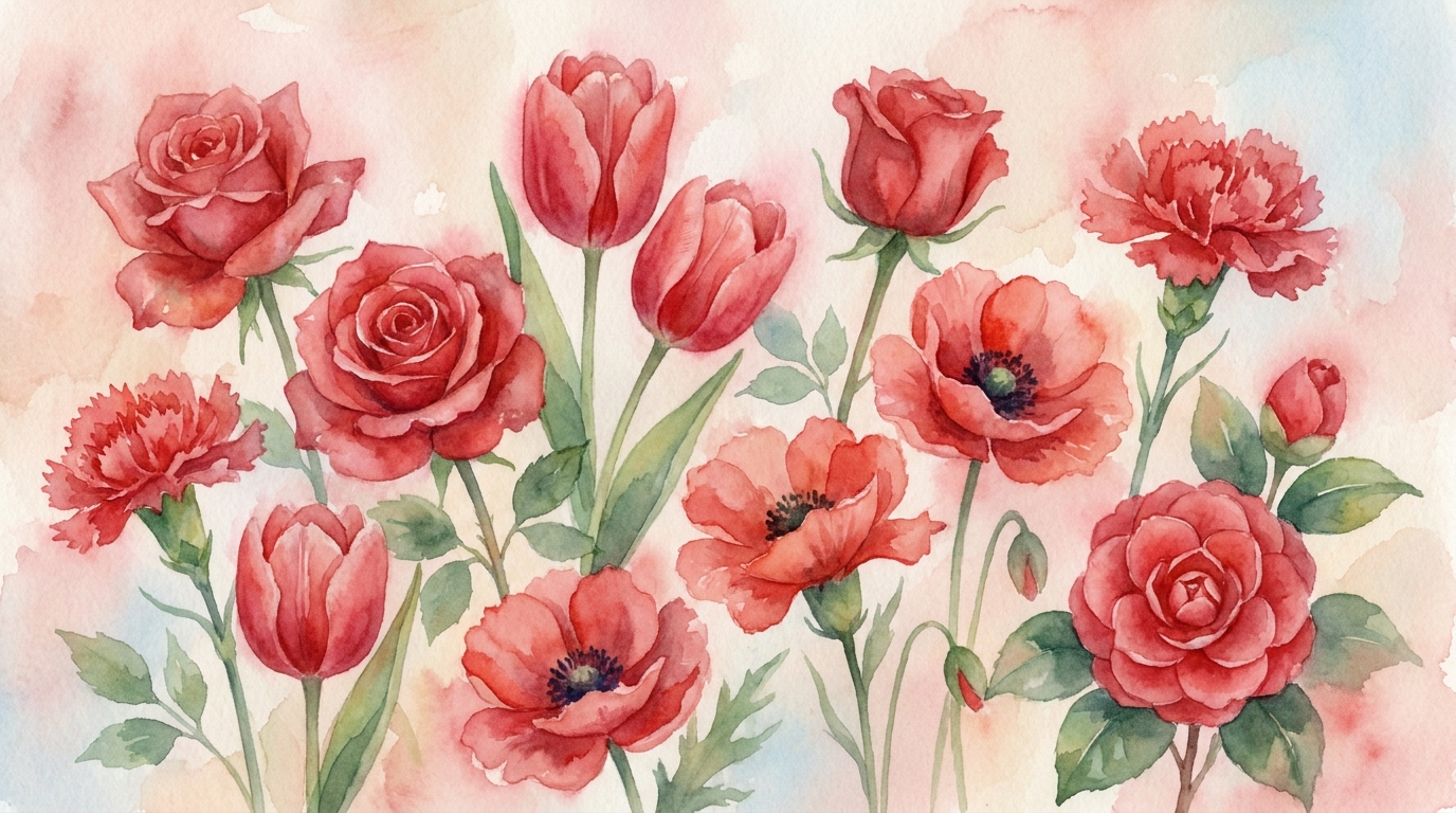 赤い花 花言葉 一覧！愛情や情熱を伝える素敵な意味を完全ガイド