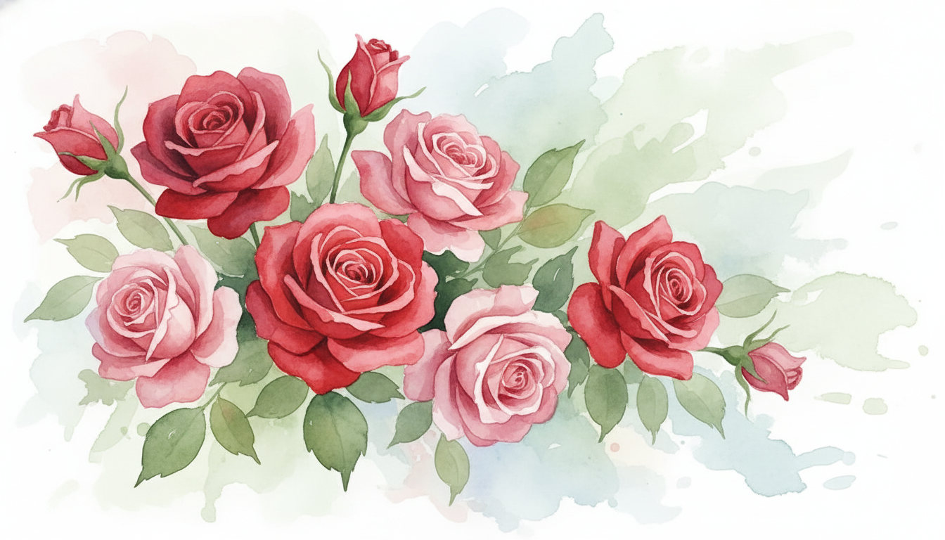 🌹 赤いバラの色の濃さで変わる花言葉