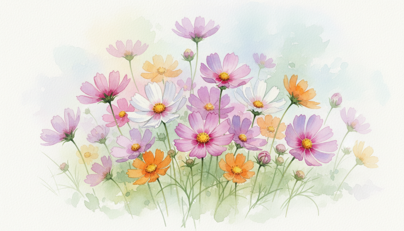 🌺 コスモスの色別の花言葉