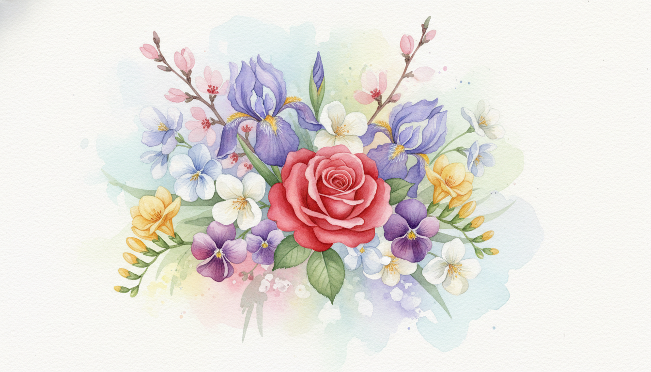 🌹 2月の日別誕生花一覧