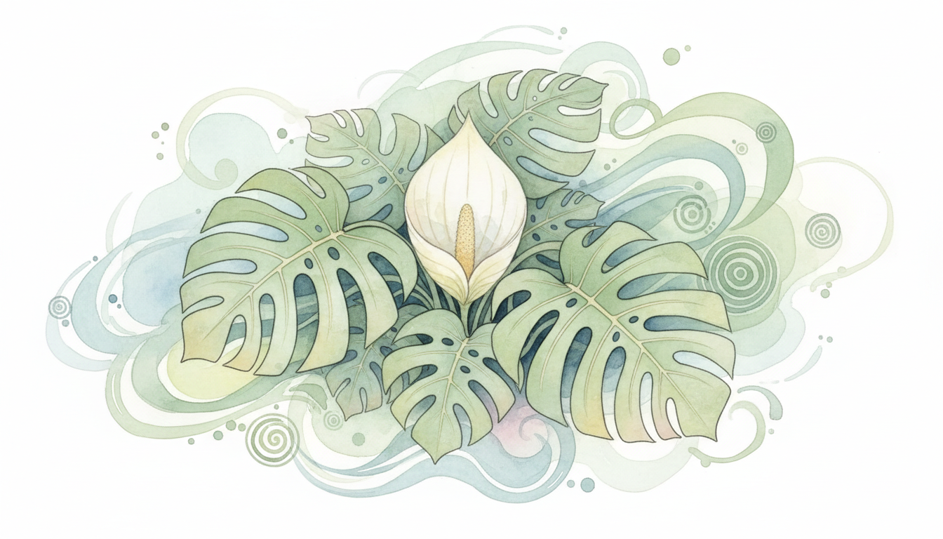 🌿 モンステラの花言葉の由来と伝説