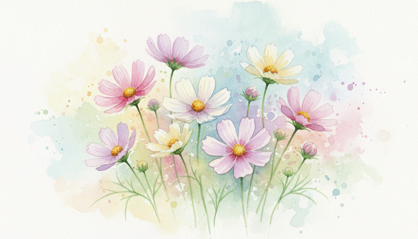 🌸 コスモスの色別の花言葉