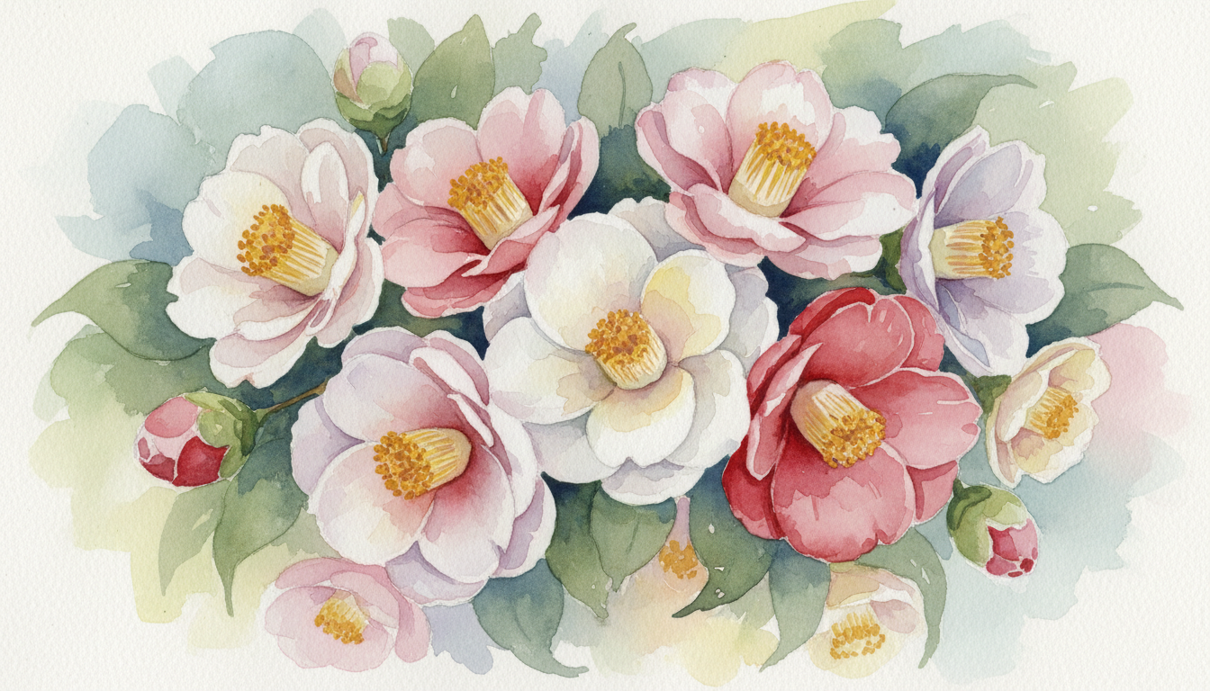 🌸 椿の色別の花言葉