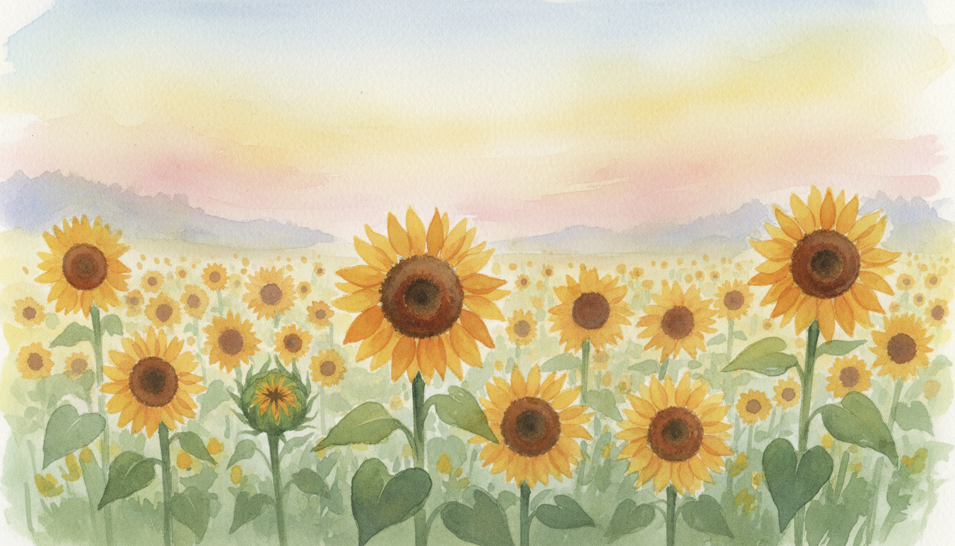 🌻 英語圏のひまわりの花言葉一覧