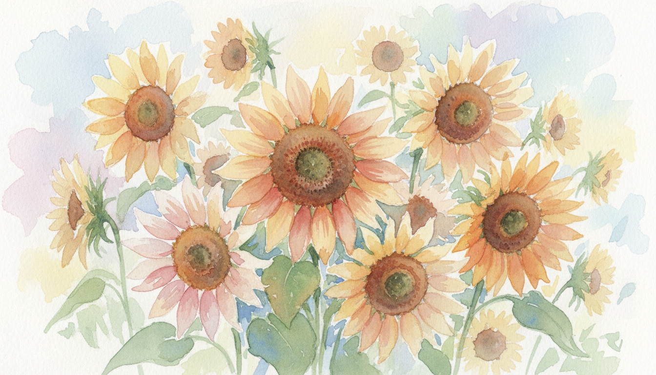 🌻 ひまわりの色別の花言葉