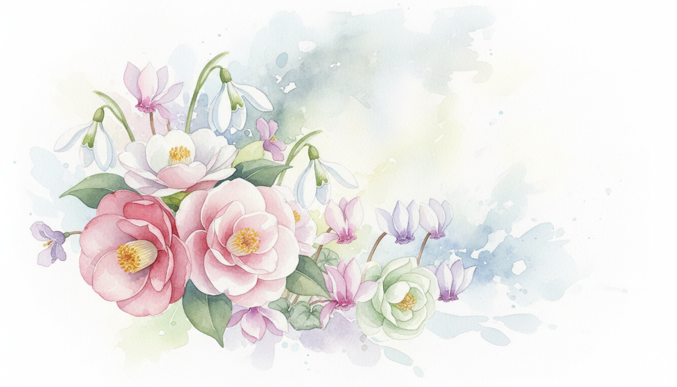 🌷 1月の代表的な誕生花と花言葉