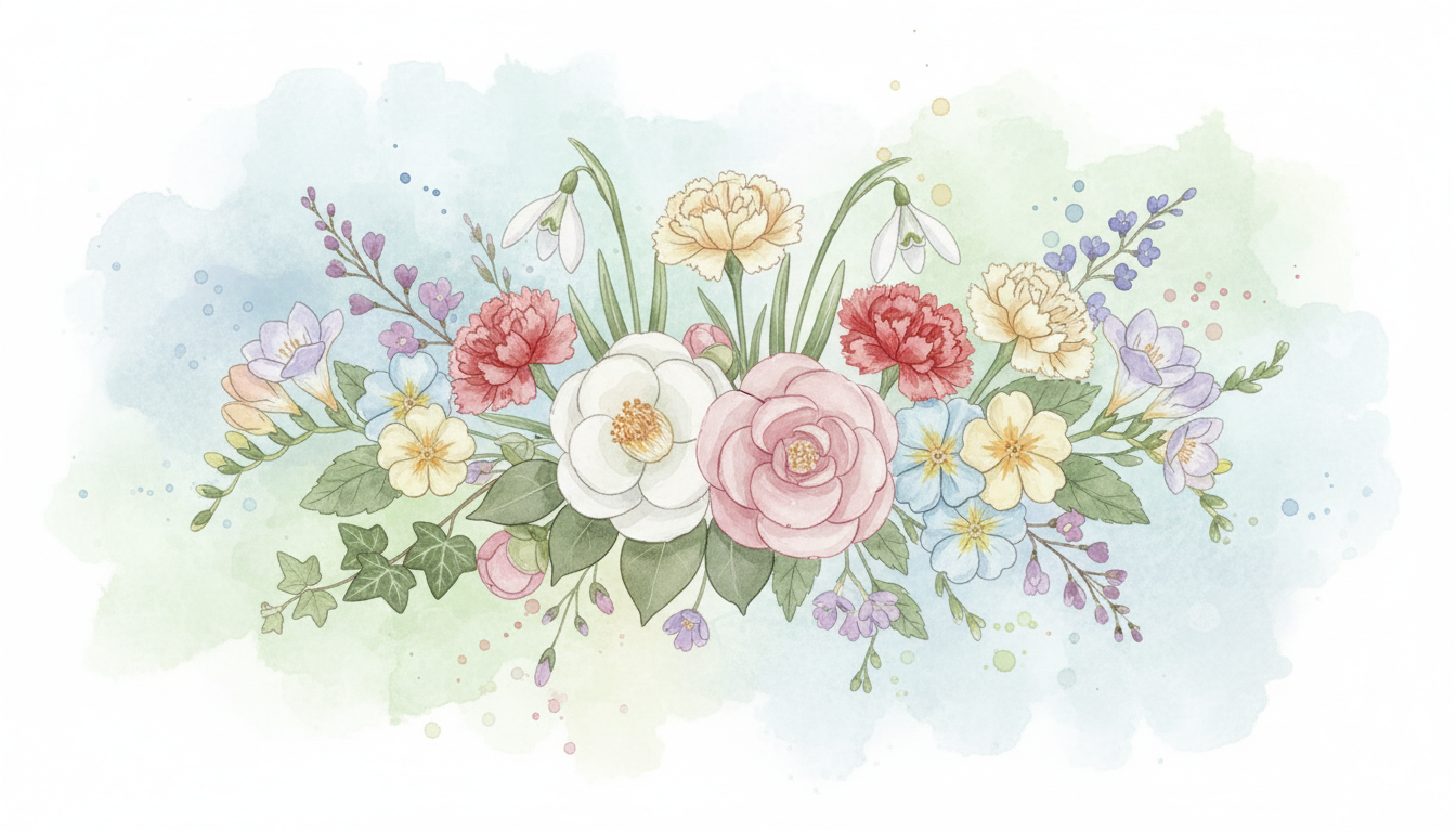 🌸 1月の日別誕生花と花言葉