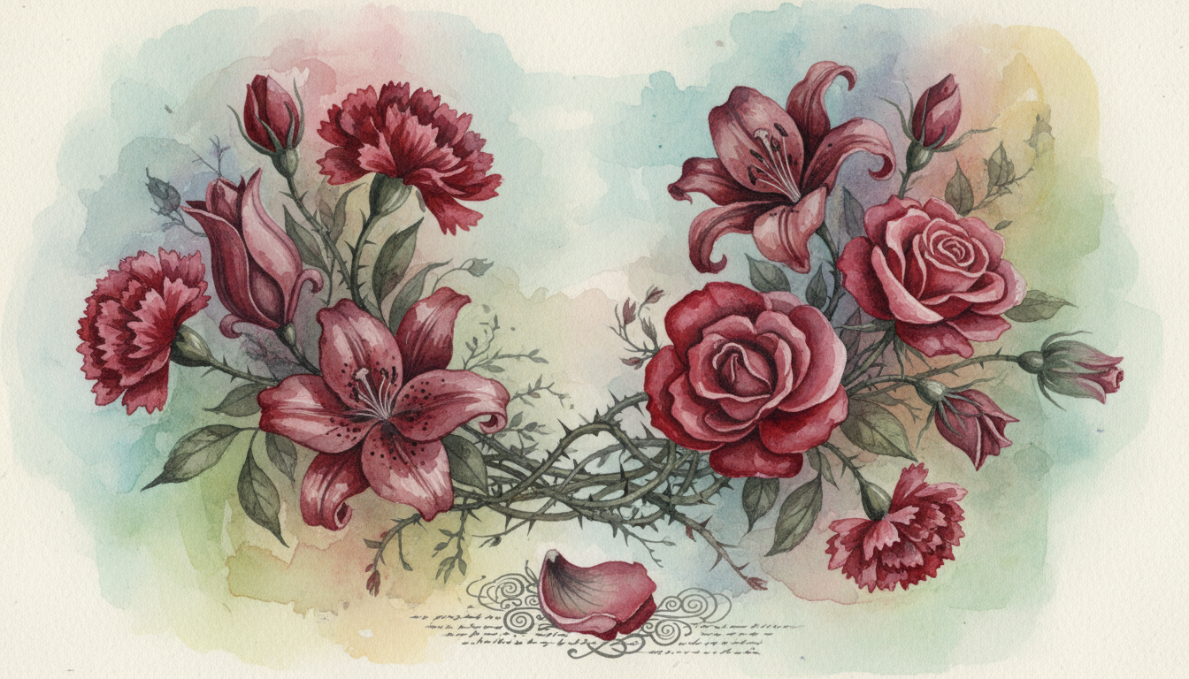 🥀 赤い花に込められた怖い花言葉たち