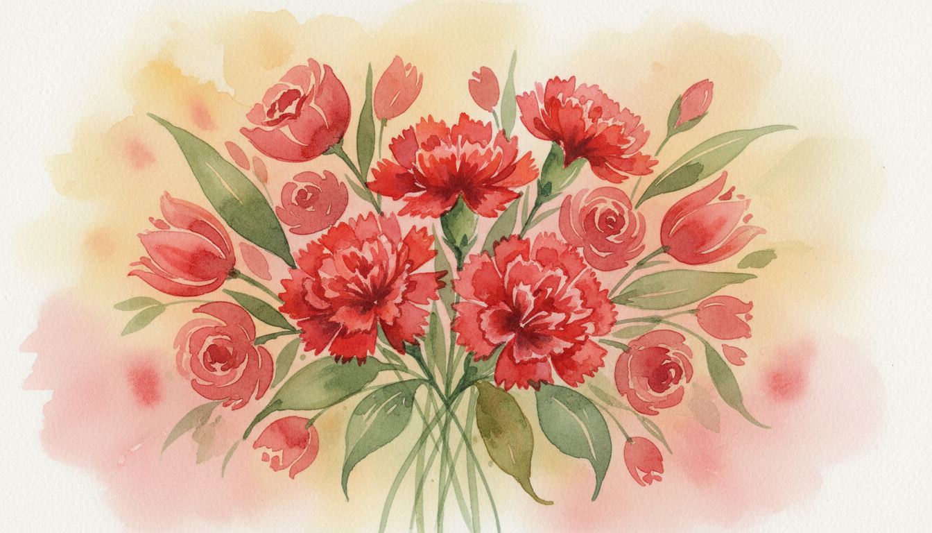 💐 赤いカーネーションの花言葉