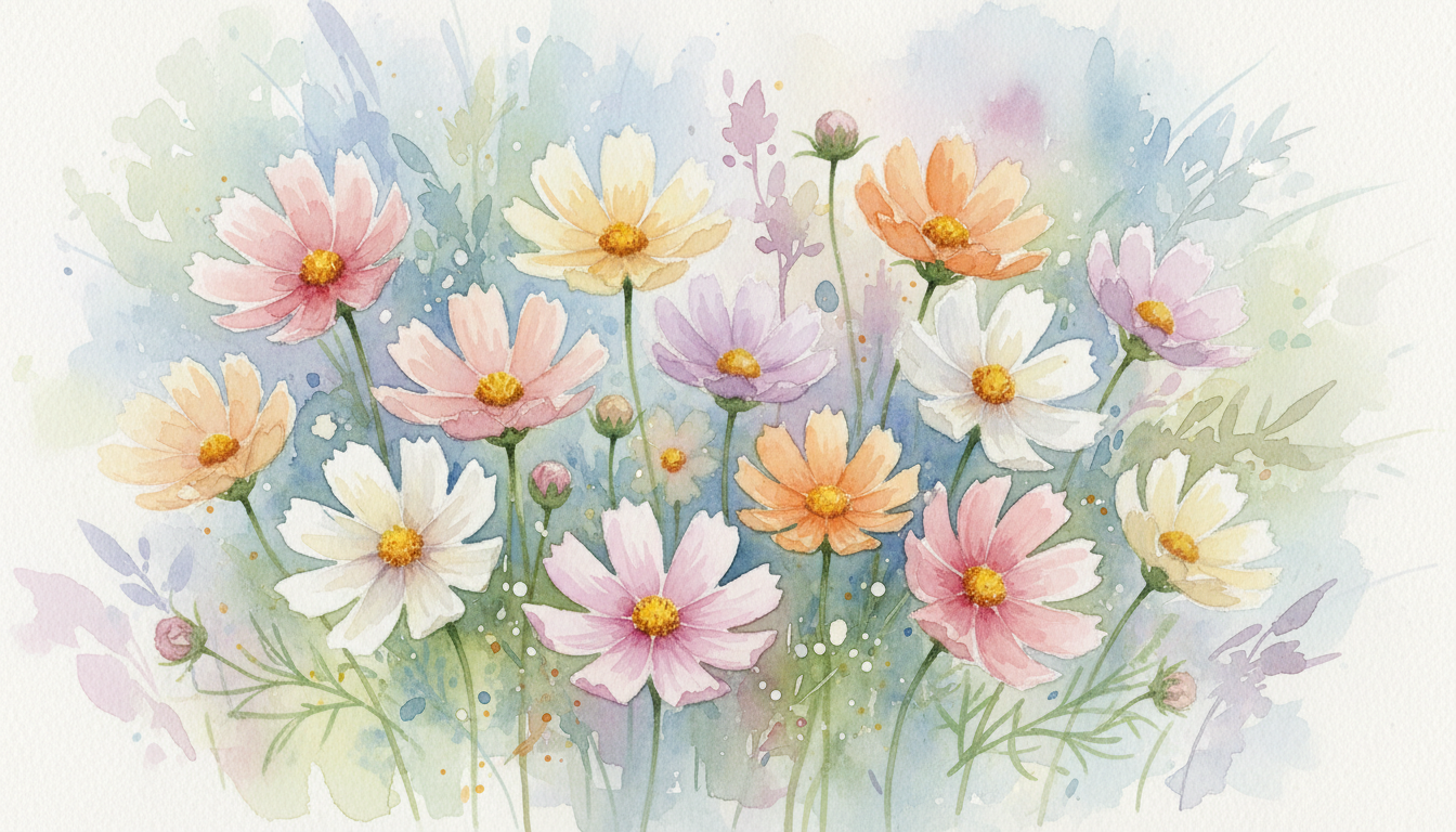🌺 コスモスの色別の花言葉