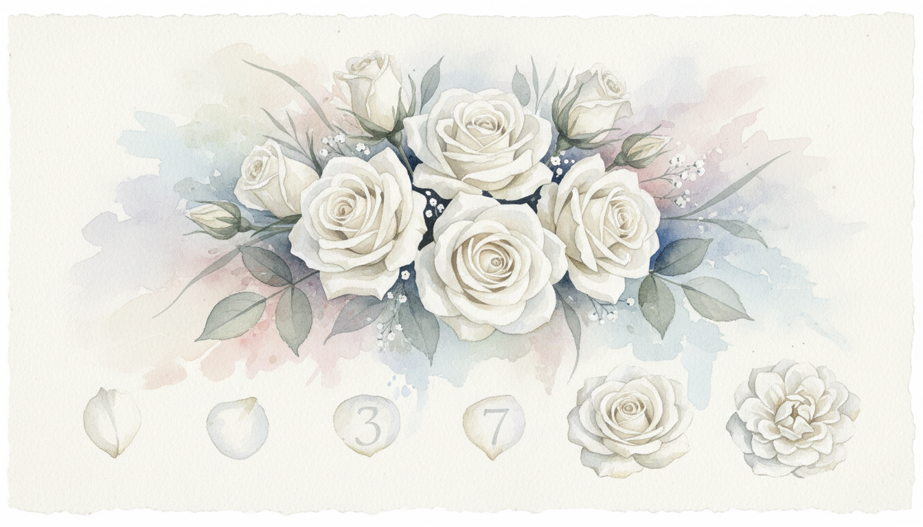 🌹 白いバラの花言葉の由来と伝説