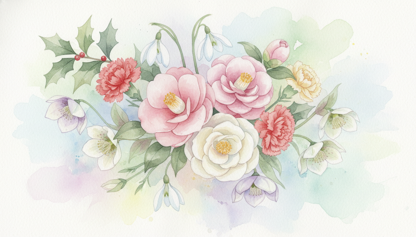 🌸 1月の代表的な誕生花と花言葉