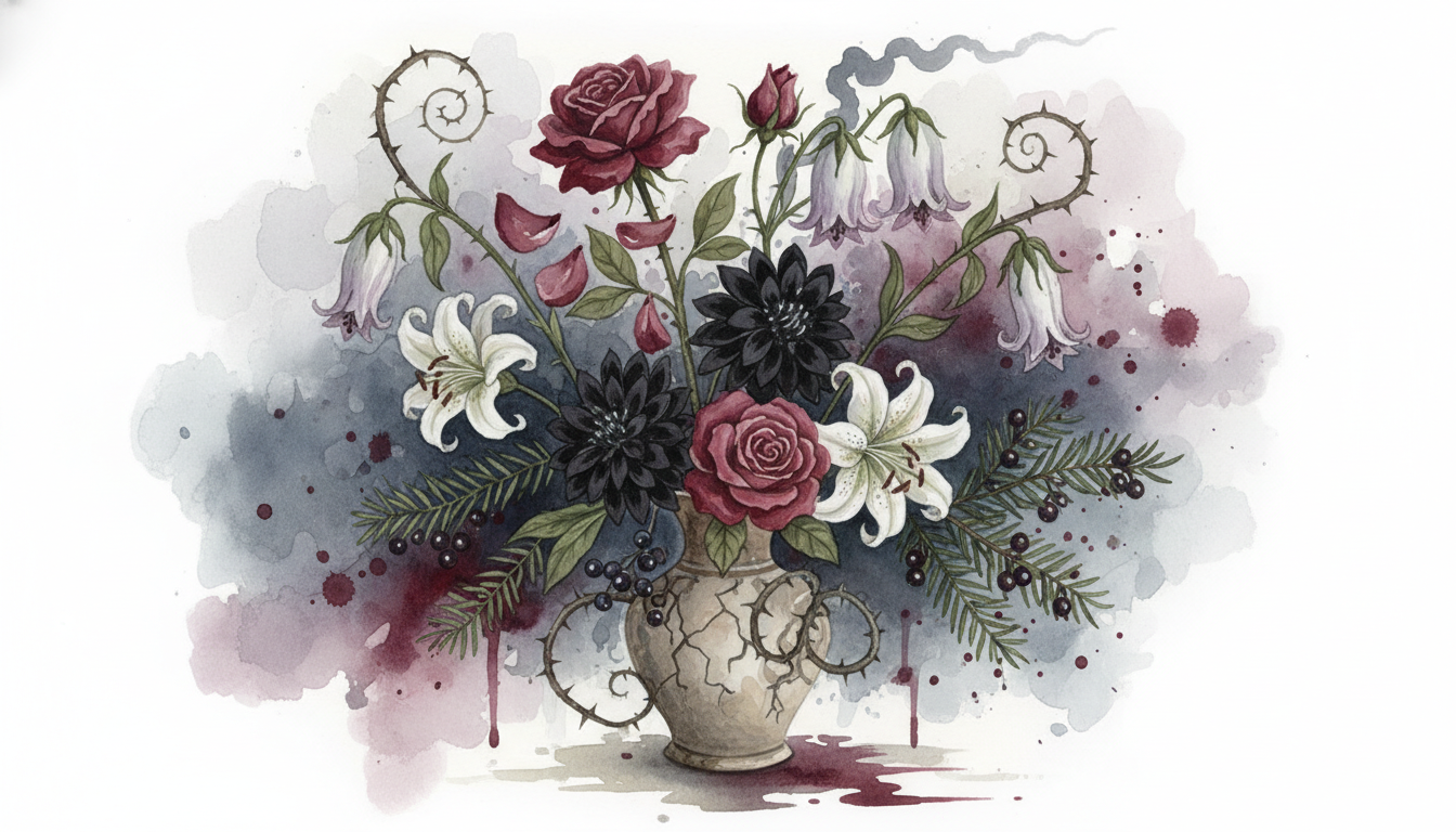 🥀 「死」に関連する怖い花言葉を持つ花たち