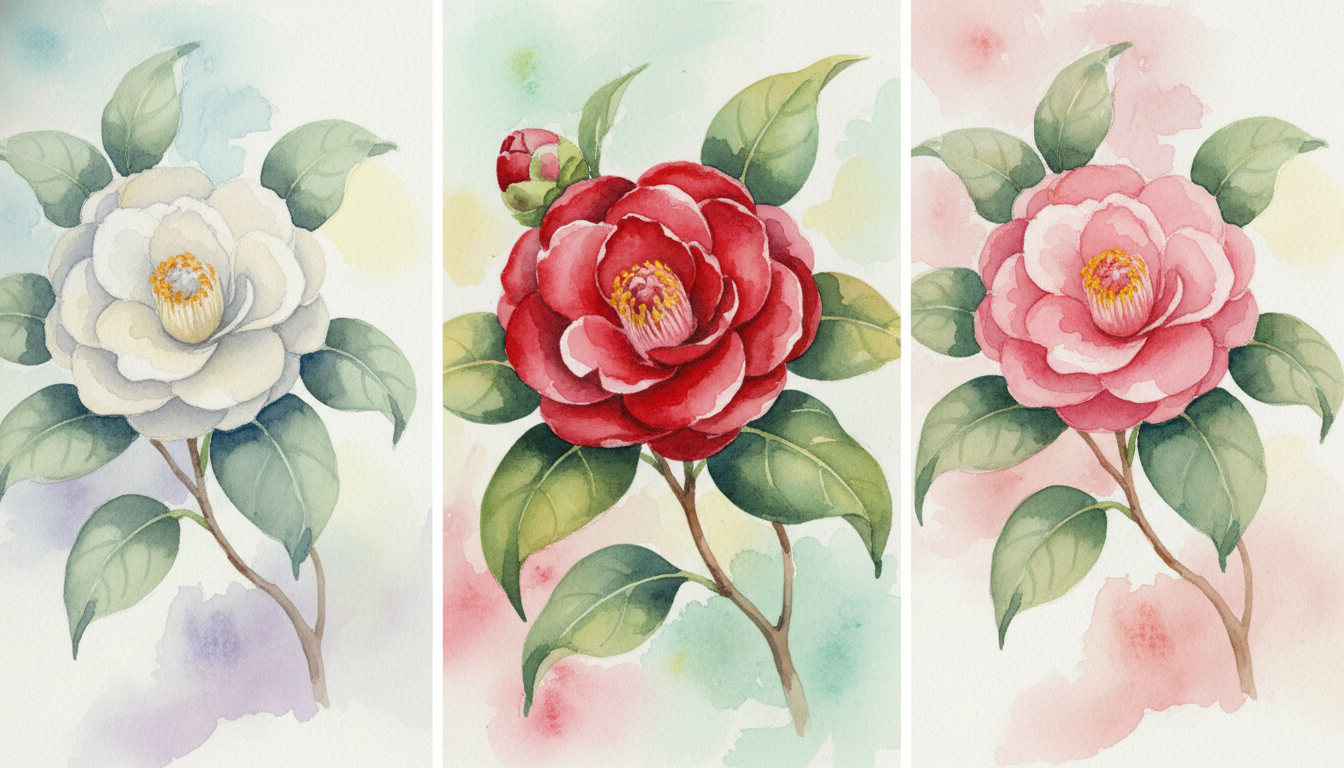 🌹 椿の色別の花言葉